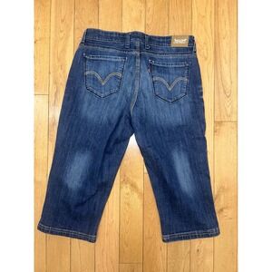 Levis Vintage Womens Long Denim Wide Leg‎ Shorts Size 10